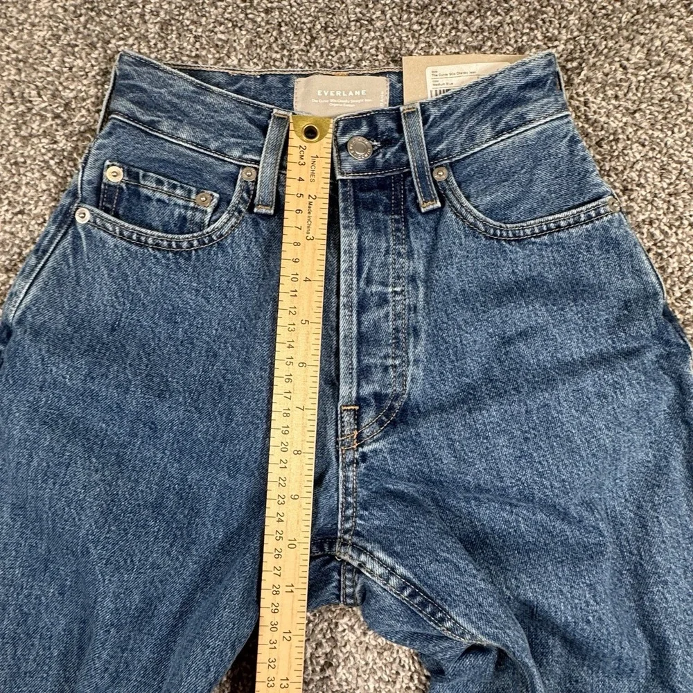 NWT Everlane The Curvy '90s Cheeky Jean High Waist Straight Leg Size 23 Regular - Picture 9 of 12
